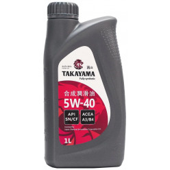 Масло моторное TAKAYAMA SAE 5W-40 API SN/CF 1L пластик.