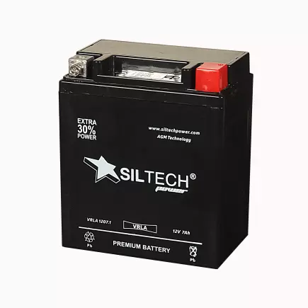 SILTECH VRLA1207.1 12V7Ah (YTZ7L-BS) (о.п.) SILTECH VRLA1207.1 12V7Ah (YTZ7L-BS) (о.п.)