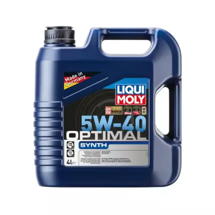 Масло моторное LIQUI MOLY Optimal Synth 5W-40 SN A3|B4 4л. Масло моторное LIQUI MOLY Optimal Synth 5W-40 SN A3|B4 4л.