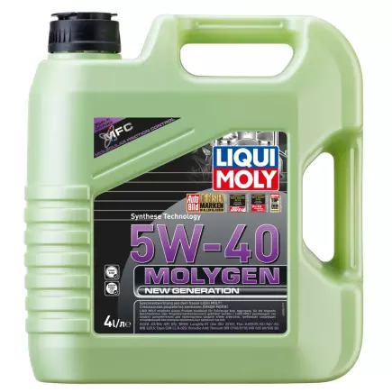 Масло моторное синт.LIQUI MOLY Molygen New Generation 5W-40 SN, A3/B4 4л. Масло моторное синт.LIQUI MOLY Molygen New Generation 5W-40 SN, A3/B4 4л.