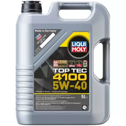 Масло моторное LiquiMoly Top Tec 4100 SN C3 5W40 5L Масло моторное LiquiMoly Top Tec 4100 SN C3 5W40 5L