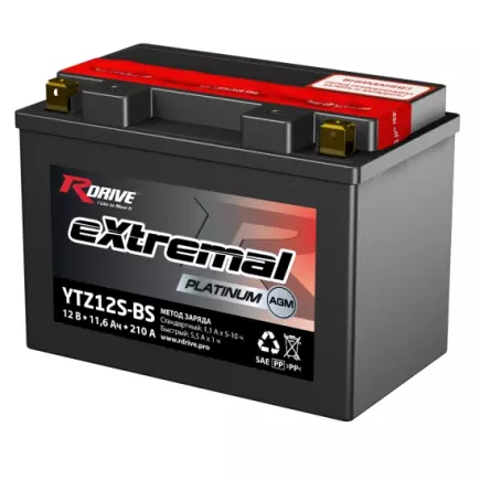 RDrive extremal PLATINUM 12V 11Ah (YTZ12S-BS) AGM RDrive extremal PLATINUM 12V 11Ah (YTZ12S-BS) AGM