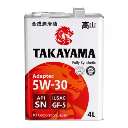 Масло моторное TAKAYAMA Adaptec 5W-30 GF-5 SN 4л Масло моторное TAKAYAMA Adaptec 5W-30 GF-5 SN 4л