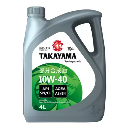 Масло моторное TAKAYAMA SAE 10W-40 API SL ACEA A3/B4 4L. пластик. Масло моторное TAKAYAMA SAE 10W-40 API SL ACEA A3/B4 4L. пластик.